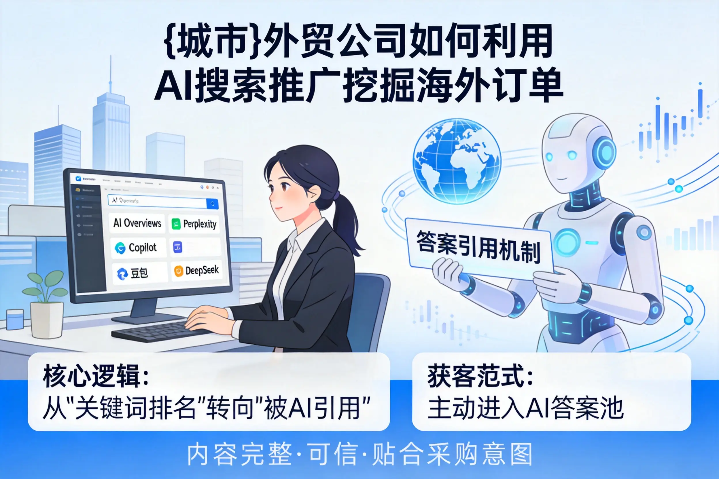 海北外贸公司如何利用AI搜索推广挖掘海外订单