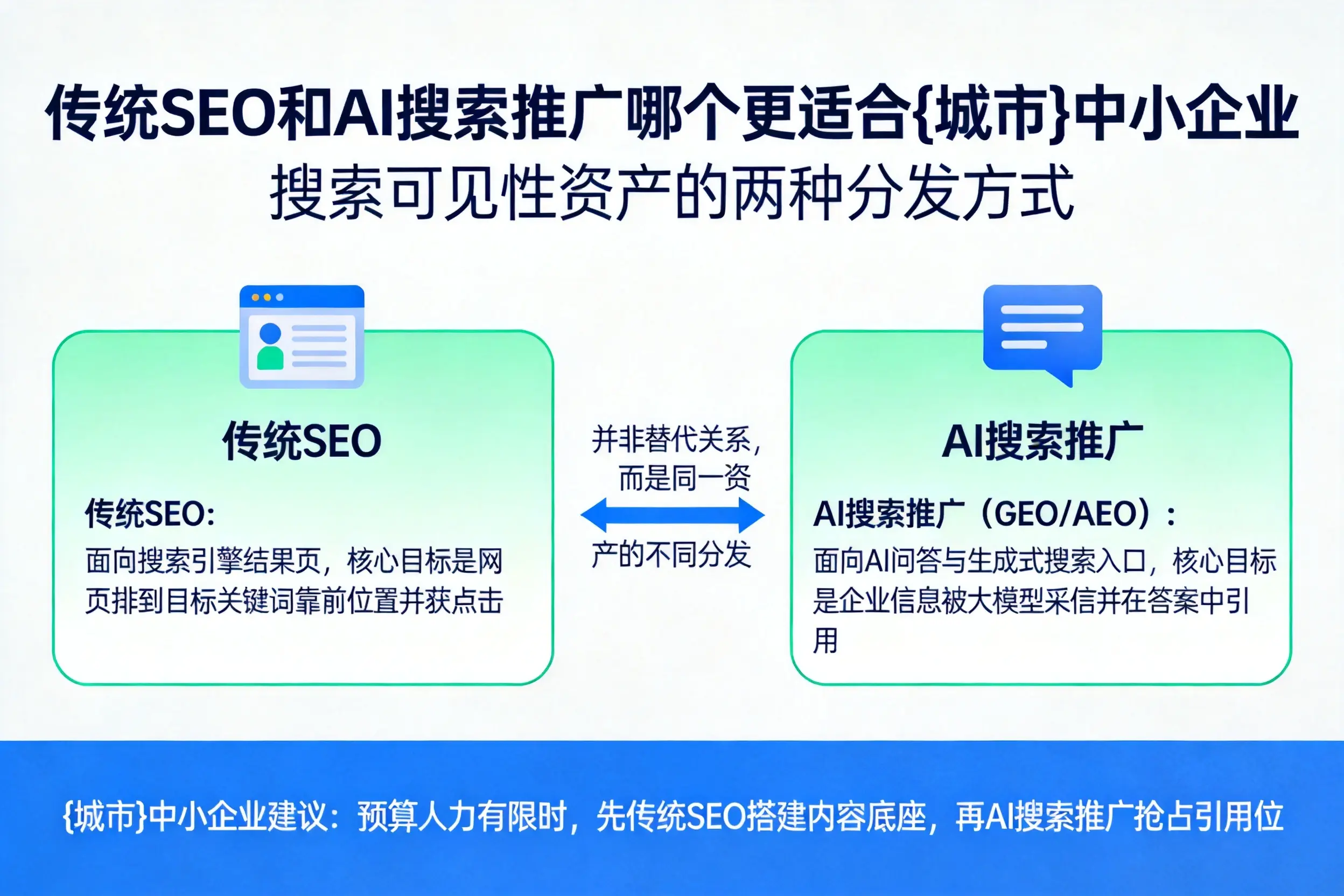 传统SEO和AI搜索推广哪个更适合海北中小企业