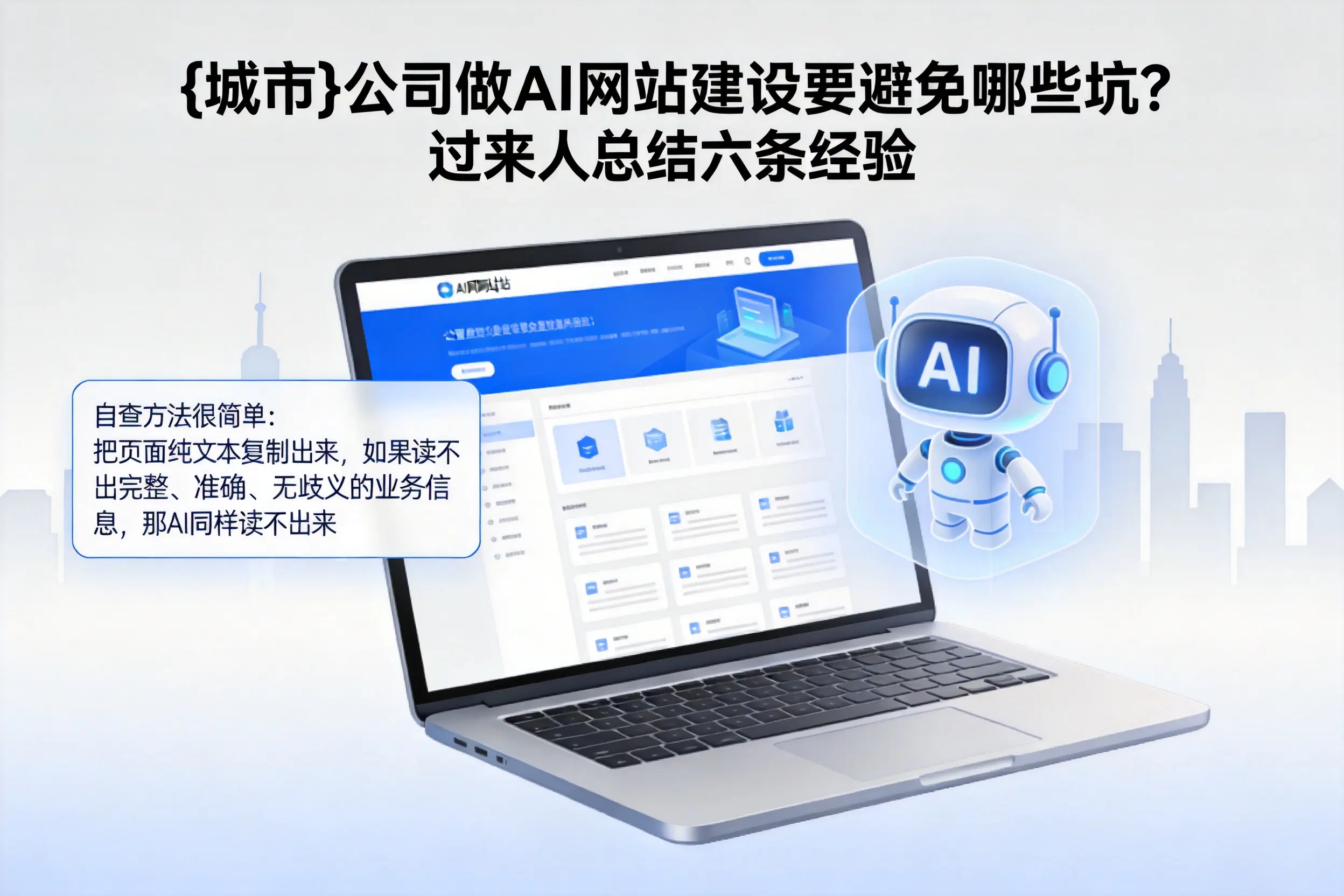 海北公司做AI网站建设要避免哪些坑？过来人总结六条经验