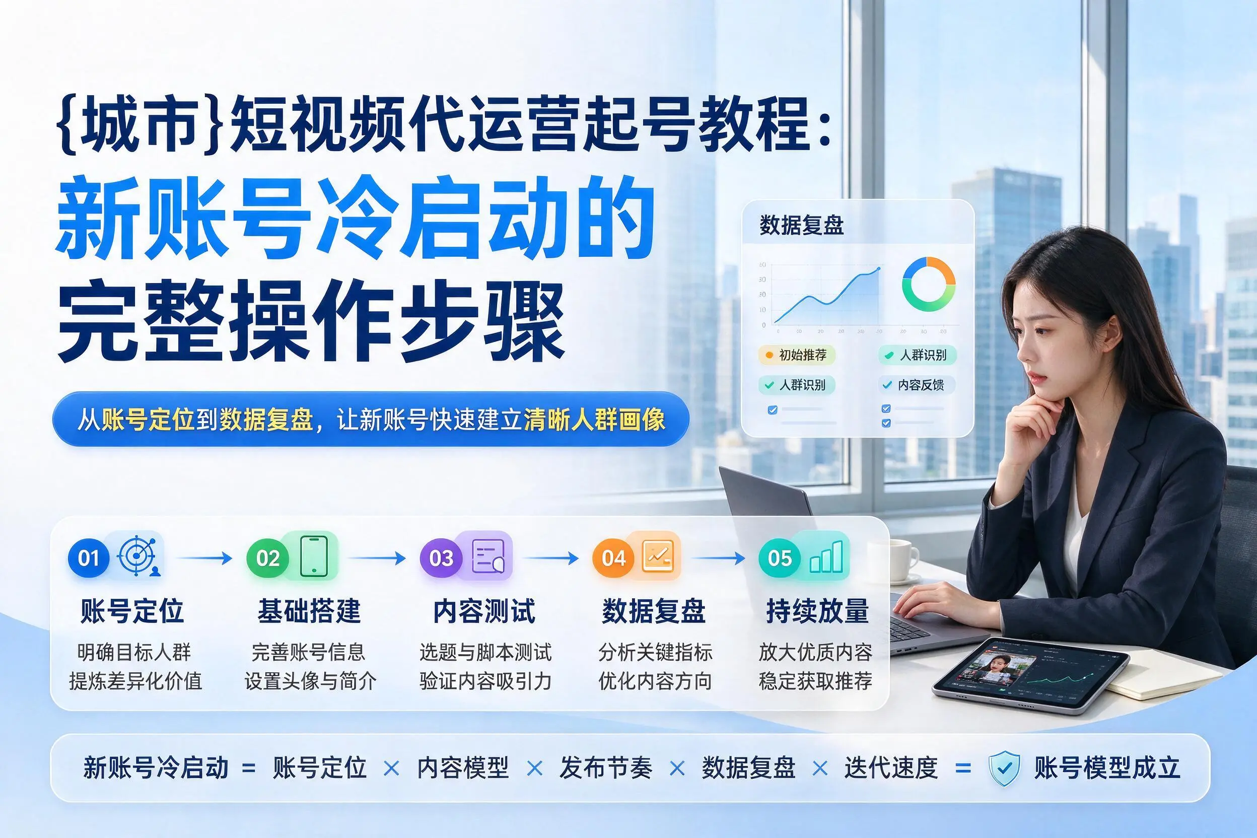 海北短视频代运营起号教程:新账号冷启动的完整操作步骤