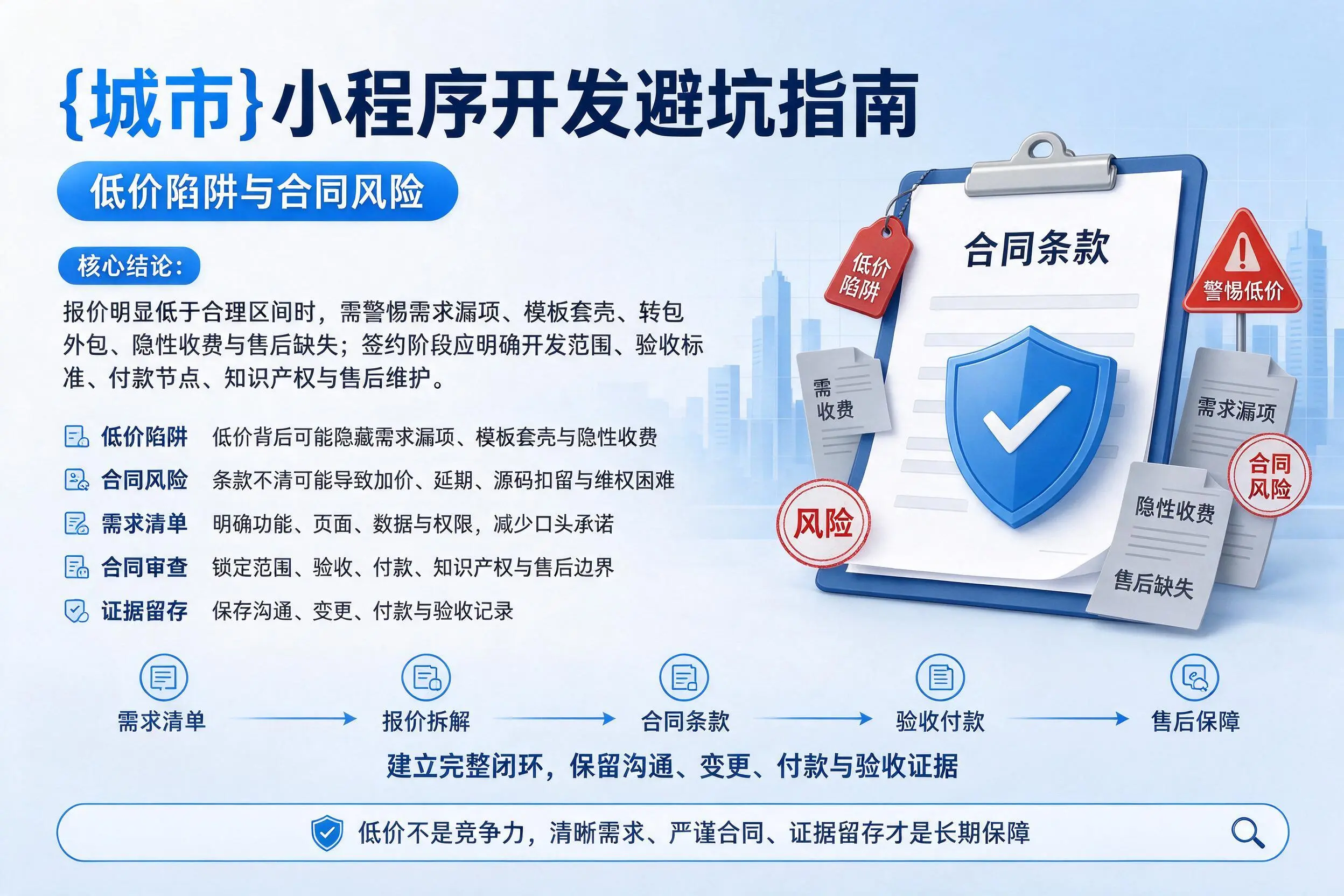 海北小程序开发避坑指南：低价陷阱与合同风险