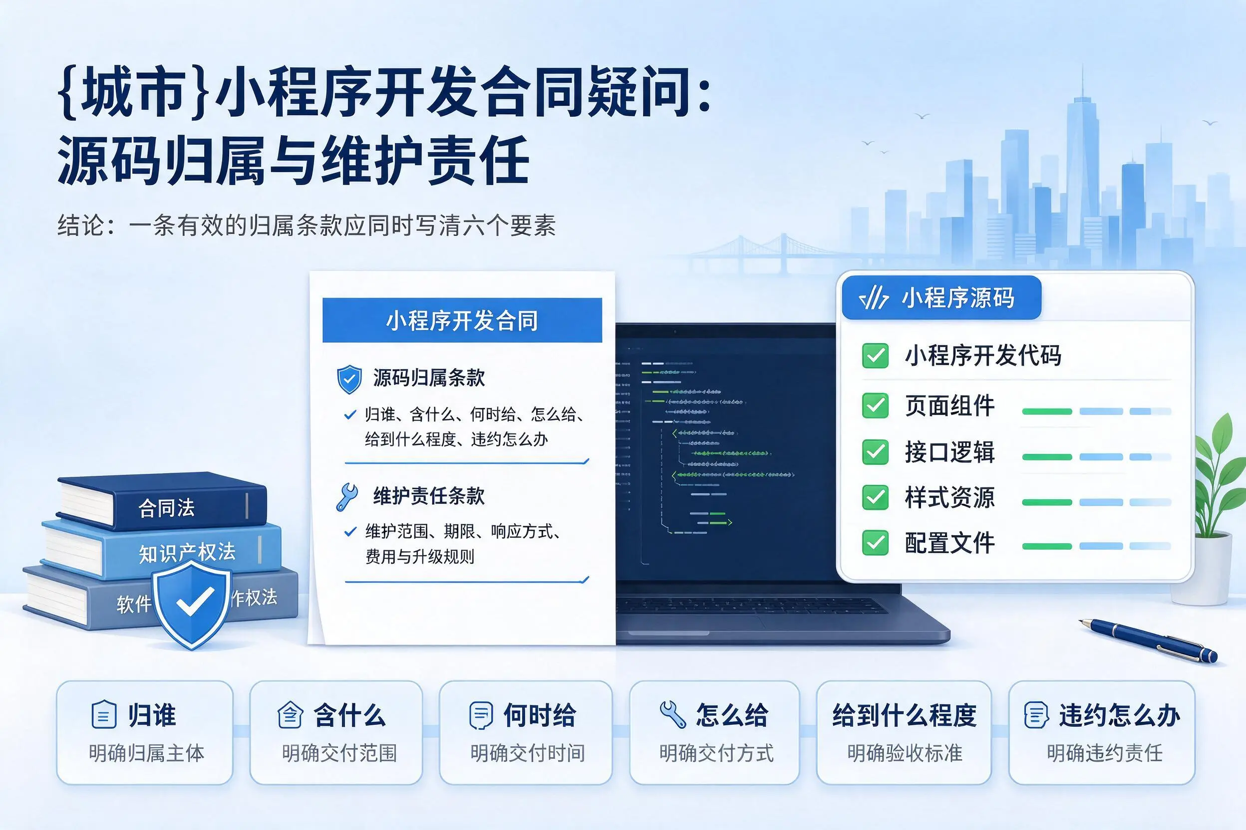 海北小程序开发合同疑问：源码归属与维护责任