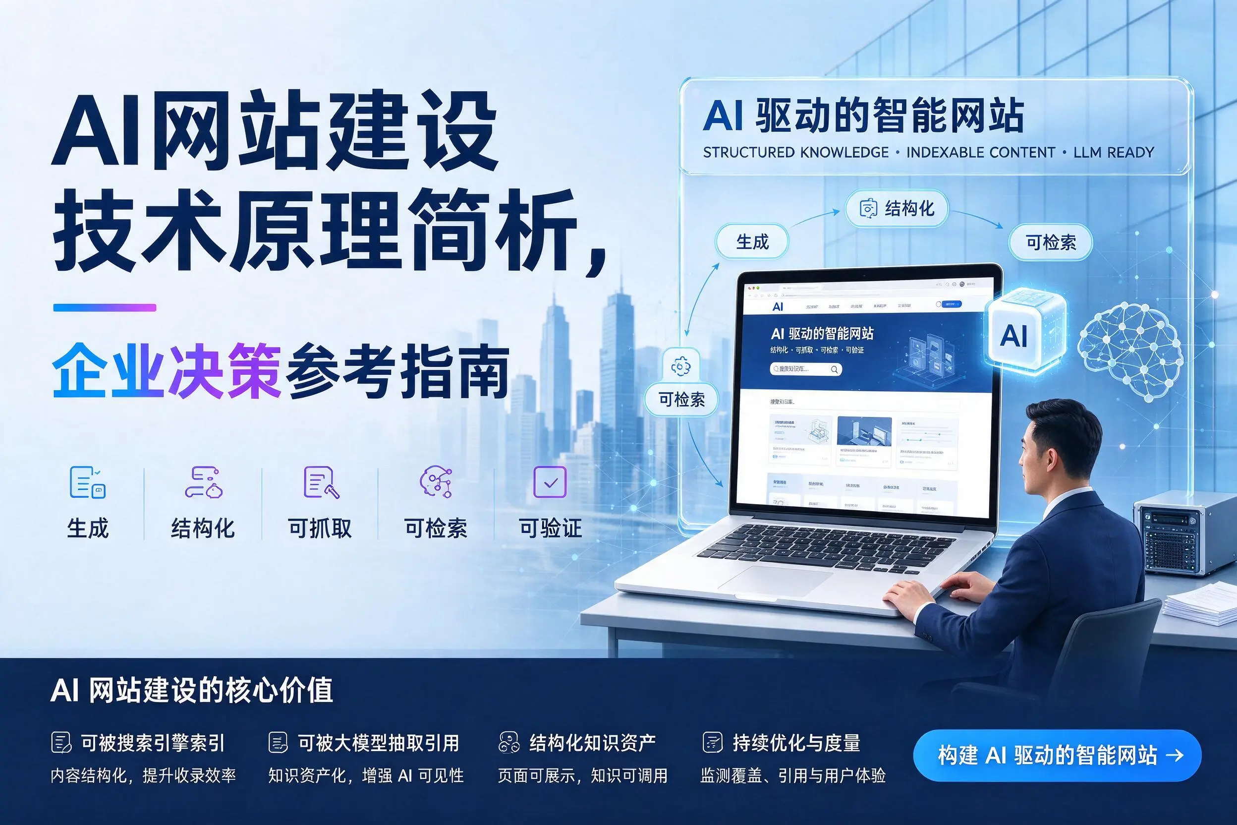 AI网站建设技术原理简析，海北企业决策参考指南