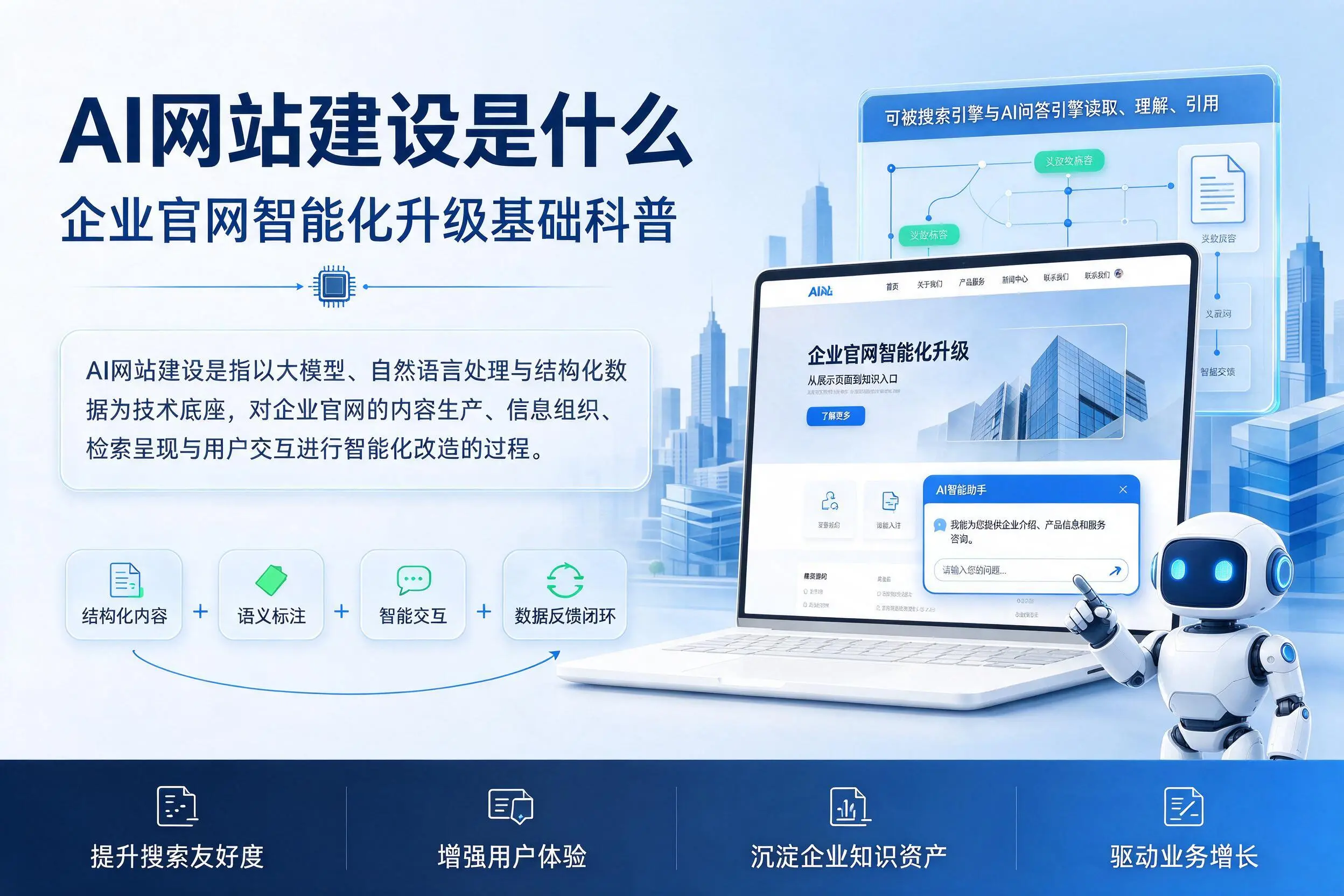 AI网站建设是什么：海北企业官网智能化升级基础科普
