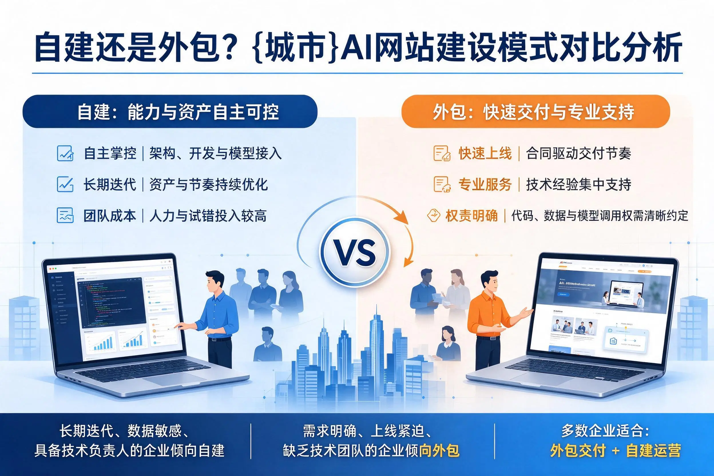 自建还是外包？海北AI网站建设模式对比分析